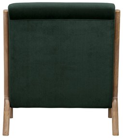 Mark sötétzöld bársonyfotel - WOOOD