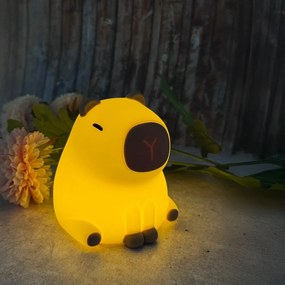 Világossárga gyerek éjjelilámpa Capybara – Fischer &amp; Honsel