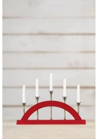 Piros karácsonyi fénydekoráció Bridge – Markslöjd