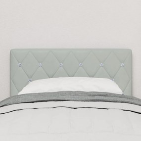 Fejtámla Kristály Gombbal Húzott Világosszürke 80 cm Akszád