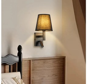 Brilagi Brilagi - LED Fali lámpa DEYA 1xE14/40W/230V + LED/3W fekete BG1949
