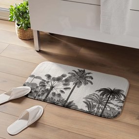 Fekete-bézs fürdőszobai kilépő 45x75 cm Cocoty – douceur d'intérieur
