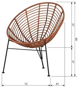 Jane piros fotel - WOOOD