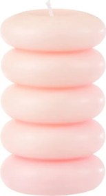 Oszlopos gyertya MACARON 11,5 cm rózsaszín