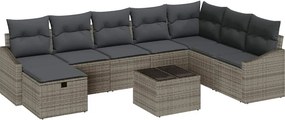 vidaXL Kanapé Szett párnával 8 pcs polirattan