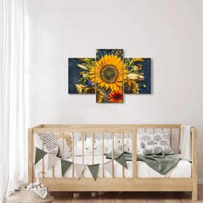 Kép - Őszi virágok (90x60 cm)