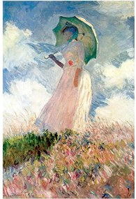 Claude Monet - Woman with Sunshade kép másolat, 45 x 30 cm