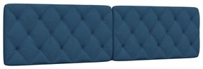 kék szövet fejtámla párna 200 cm