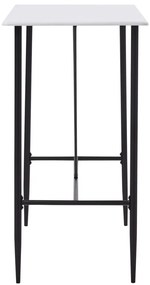 Fehér MDF bárasztal 120 x 60 x 110 cm