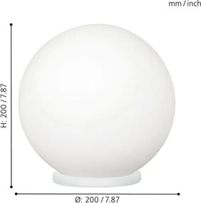 Eglo MILAGRO 85264 Asztali lámpa 1x60W/E27