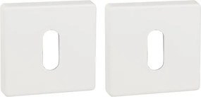 rozetta ajtó kulcs szett négyszögletes fehér Ergo Madrid