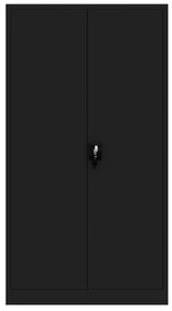 Set 4x fém iratszekrény JAN H, 900 x 1950 x 400 mm, fekete