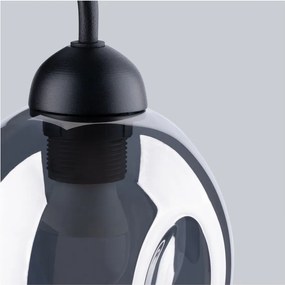 Fekete fali lámpa ø 25 cm Garten – Sollux