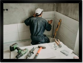 Poszterek keretben 40x30 Nagy csempék elhelyezése