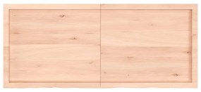 kezeletlen tömör tölgyfa fali polc 140x60x(2-6) cm