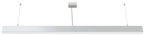 APLED - LED Csillár zsinóron LOOK LED/58W/230V 4000K 150 cm ezüst