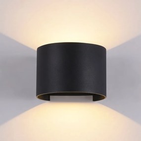 MAYTONI O573WL-L6B FULTON Modern Kültéri Fali Lámpa Fekete LED IP54
