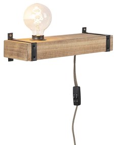 Ipari fali lámpa fa USB - Reena