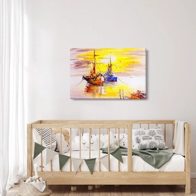 Kép - A csónak festménye (90x60 cm)