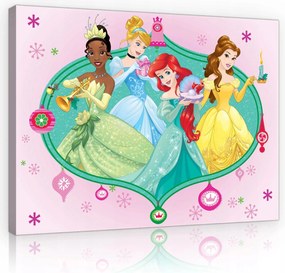 Vászonkép falikép rózsaszín zöld hercegnők 70 x 50