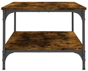 füstös tölgy színű szerelt fa dohányzóasztal 100x55x40 cm