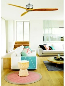 Lucci air 210506 - Mennyezeti ventilátor AIRFUSION AKMANI paulownia/barna + távirányító