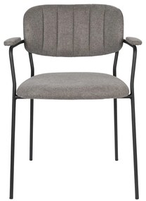 Világosszürke étkezőszék szett 2 db-os Jolien – White Label