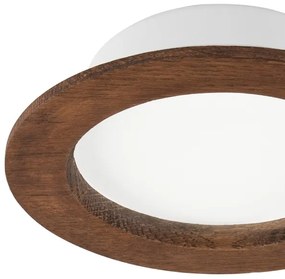LED mennyezeti lámpa WOODY SPOT LED/12,5W/230V 4000K cseresznye Ø16 cm