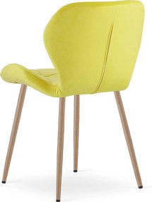 Étkezőszék MANGO VELVET, sárga