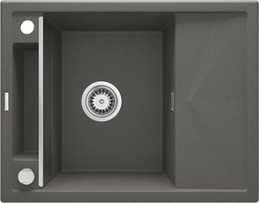 Magnetic gránit mosogató_metál antracit_1 medence+rövid csepegtető