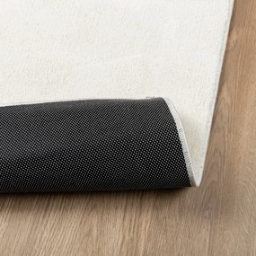OVIEDO krémszínű rövid szálú szőnyeg 200 x 200 cm