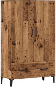 vidaXL Highboard régi fa 70x31x115 cm gépesített fa