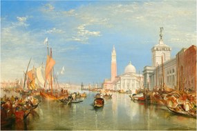 Kép - Joseph Mallord William Turner, Venice the Dogana and San Giorgio Maggiore, reprodukciók (90x60 cm)