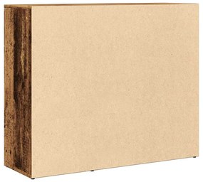 antik fa színű szerelt fa tálalószekrény 91 x 29,5 x 75 cm