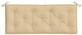 melange bézs szövet kerti padpárna 120 x 50 x 7 cm