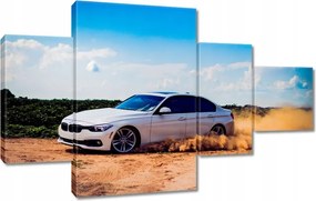 Vászonkép 130x80 Bmw Drift a homokban