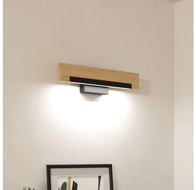 Eglo 901738-LED Fali lámpa CAMACHO LED/9,6W/230V 3000K fekete/bézs