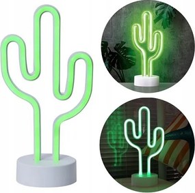 Asztali éjjeli lámpa Kaktusz Neon Led hálószoba asztali Usb akkumulátor