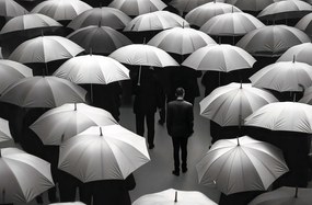 Poszter 86,4x56,8cm Magány a tömegben