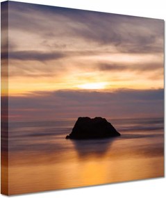 Vászonkép 60x60 Sziget Tó Felhők