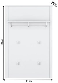 OLJE 80 akasztós panel, fehér