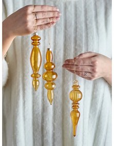 Üveg karácsonyfadísz készlet 3 db-os ø 4 cm Auralia – Bloomingville