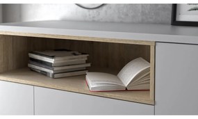 Fehér komód 176x90x49 cm Roomers – Tvilum