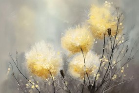 Fotótapéta Flizelina Természet Virágok Pitypang Pehely Por Nyár 312x219 ragasztó