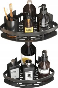 2x Zuhanykosár sarokpolccal Lyukasztás nélkül