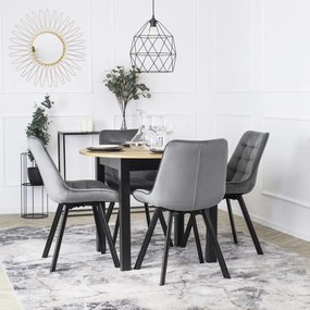 Szék szürke színben, bársony kárpittal. RICK