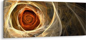 Kép - Absztrakt rózsák tüzes színekben (120x50 cm)