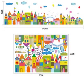 Falmatrica "Színes királyság" 42x140cm