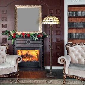 Brilagi - Tiffany ólomüveg állólámpa DORAN 2xE27/60W/230V