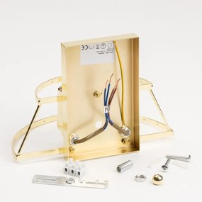 Brilagi - LED Fali kristály lámpa MOZART 2xE14/40W/230V arany